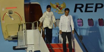 Presiden Jokowi dan Ibu Negara Iriana. (Setkab.go.id/Deni S)