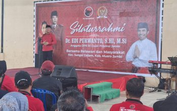 Anggota DPR-RI Edi Purwanto Gelar Silaturahmi dengan Relawan dan Masyarakat Muaro Jambi