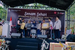 KPU Provinsi Jambi Gelar Senam Sehat untuk Sosialisasi Pilkada Serentak 2024